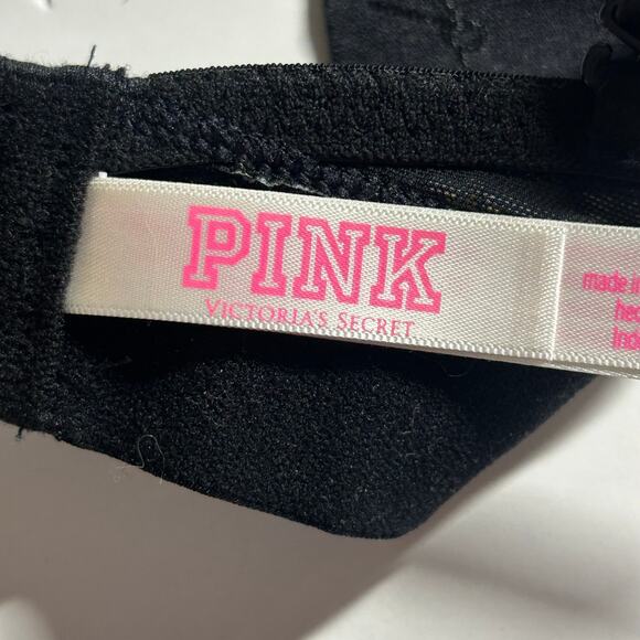 Pink Victoria's Secret Floral Daisy Plunge Padded Adjustable Bra 36C 36 C - Picture 9 of 9